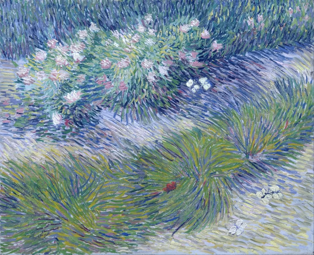 Grass and Butterflies Van Gogh