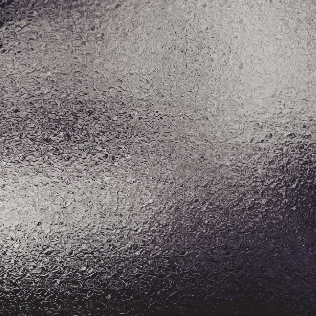 Gray Embossed Geometric Textured Glass Surface