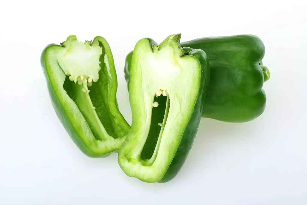 Green Bell Pepper Crisp Fresh Seed