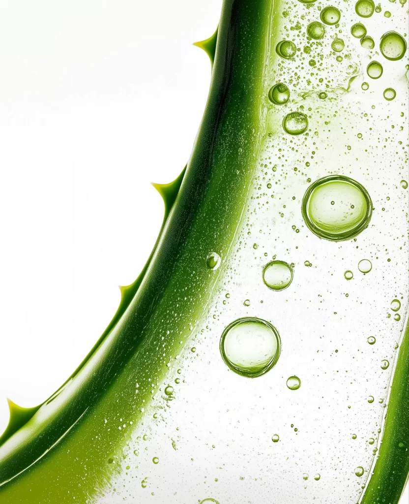 Green Bubbles Water Droplets Leaf Texture