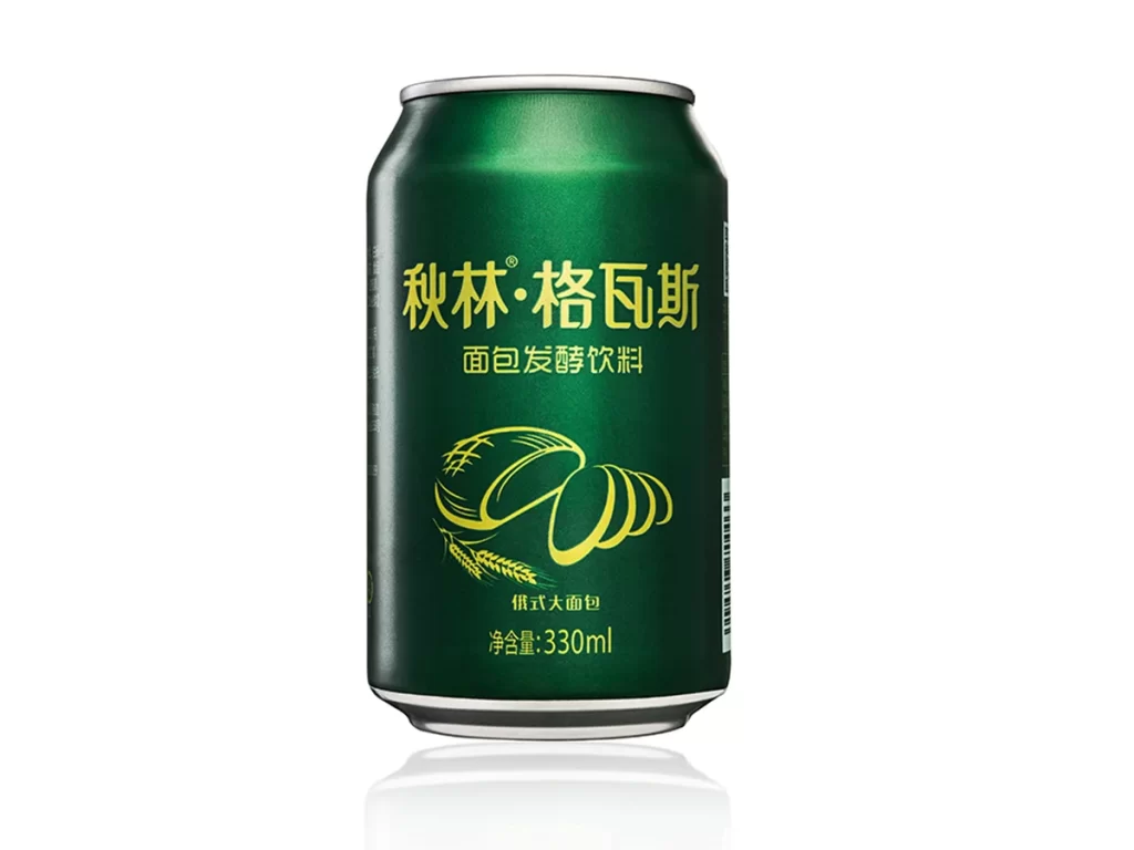 Green Can Wheat Design Beverage
