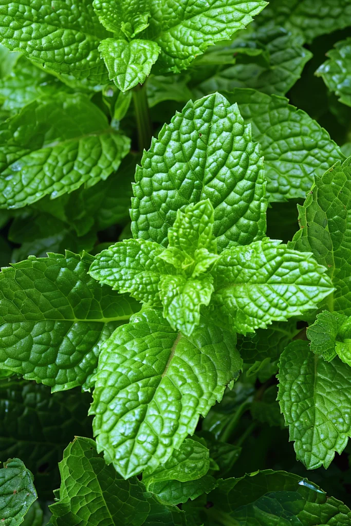 Green Leaves Texture Vibrant Fresh