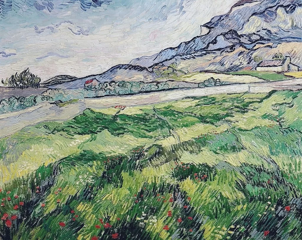 Green Wheatfield Van Gogh