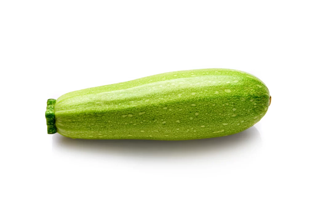 Green Zucchini Ribbed Smooth Fresh