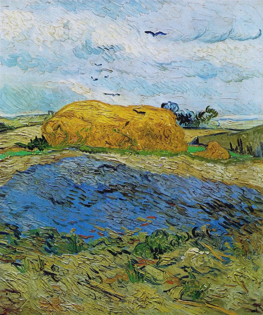 Haystack under a Rainy Sky Van Gogh