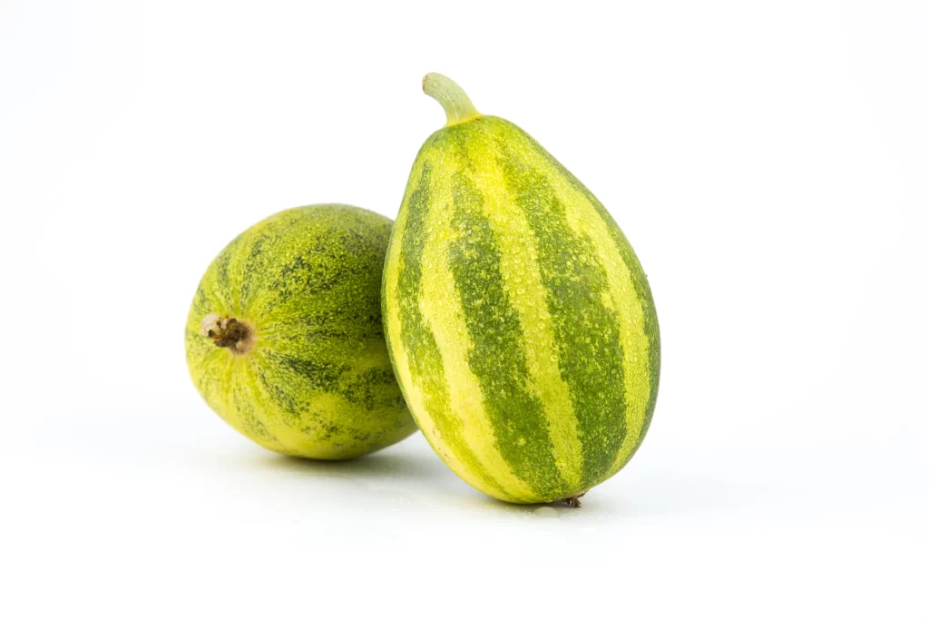 Horned Melon Green Yellow Striped Spiky