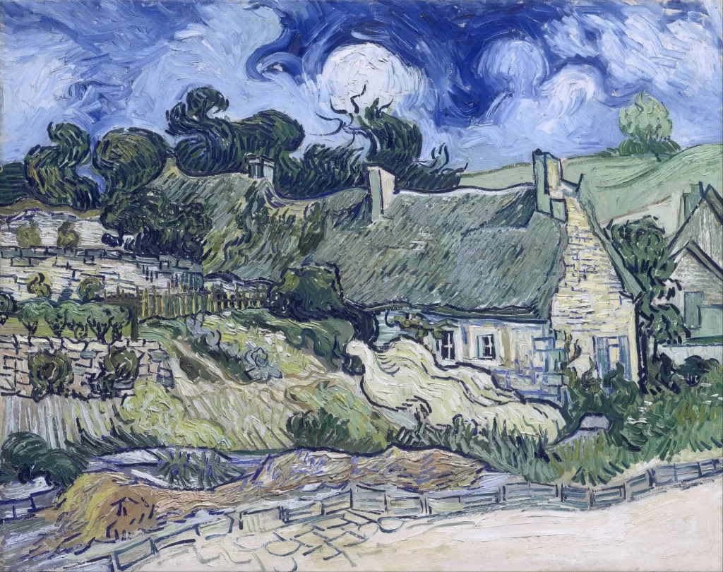 Houses with Thatched Roofs Cordeville Van Gogh