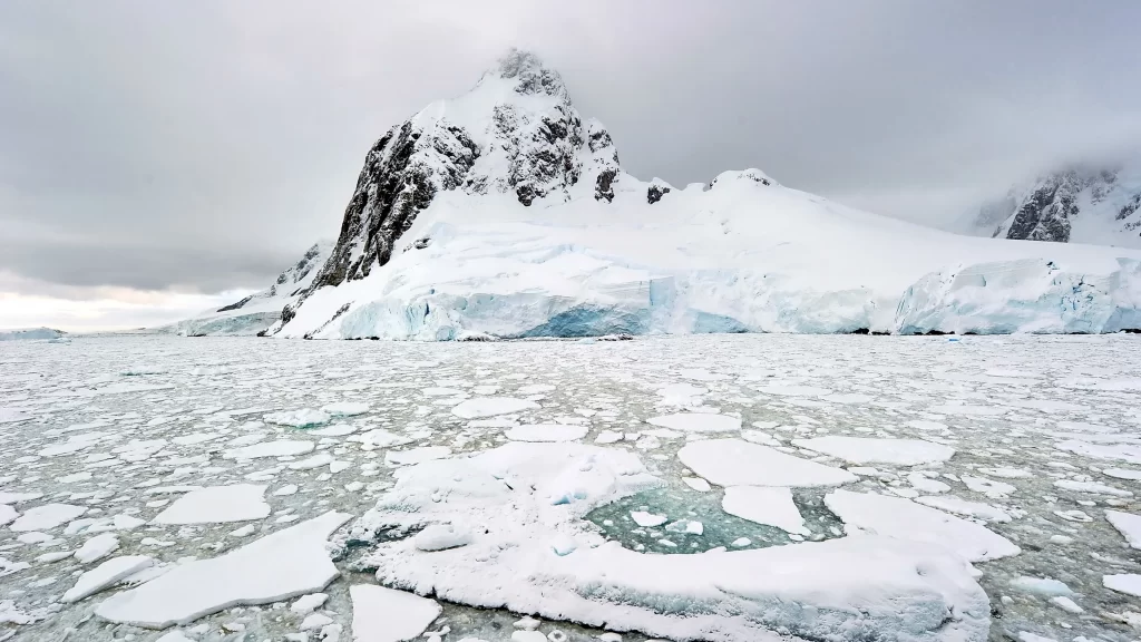 ice snow mountain glacier cold Antarctica
