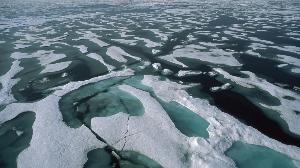 ice water Arctic climate environment melting
