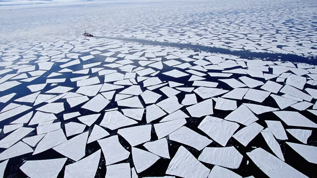 ice water boat cold winter frozen