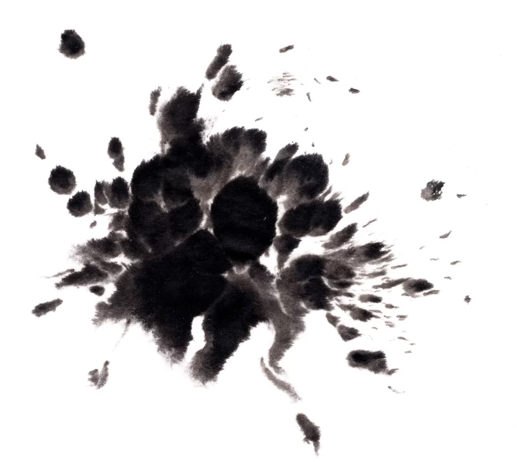 Ink abstract splash art monochrome texture