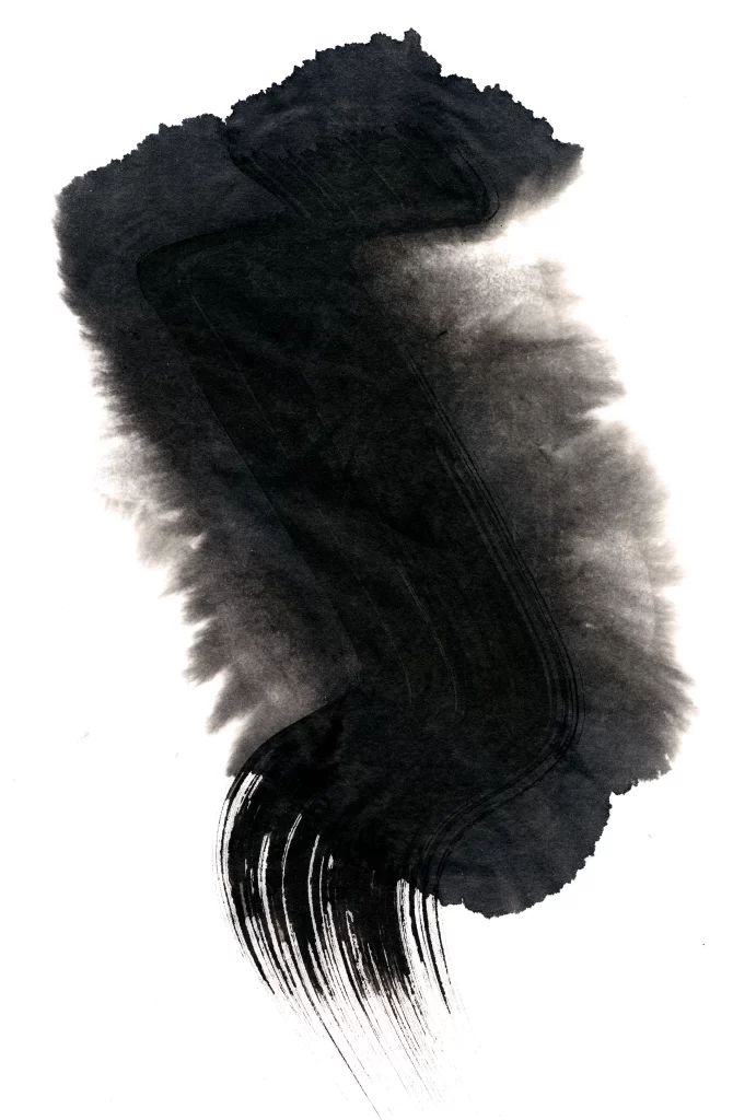 Ink Wash Gradient Dark Flowing Sharp