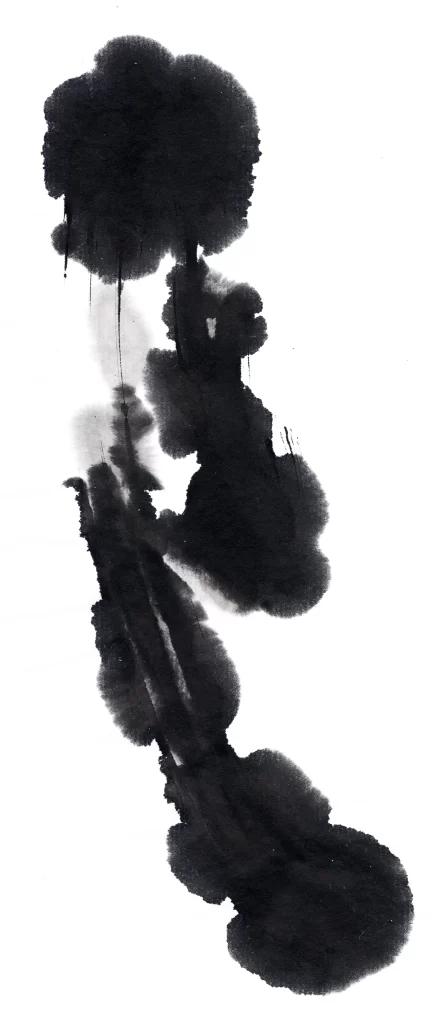 Ink Wash Gradient Dark Light Flowing Vertical