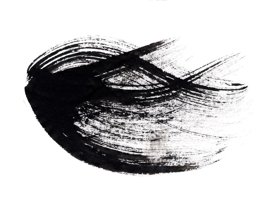 Keywords: abstract brush texture monochrome dynamic expressionism