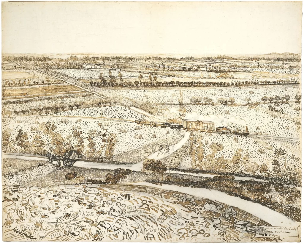 La Crau from Montmajour Van Gogh