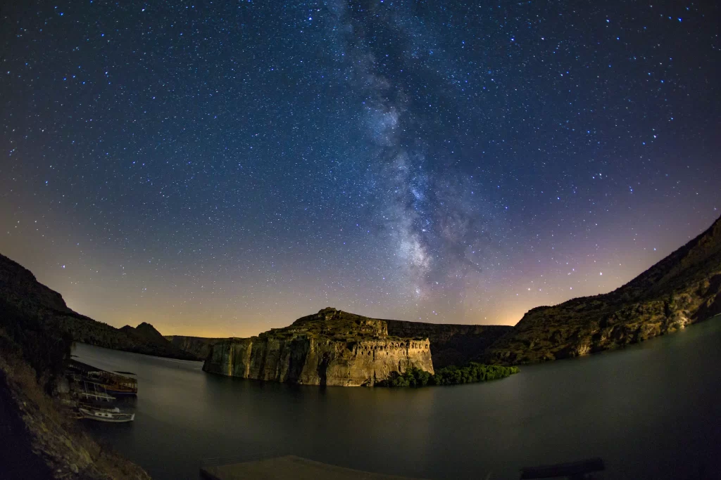 Milky Way Starry Night Sky Mountain Lake Reflection