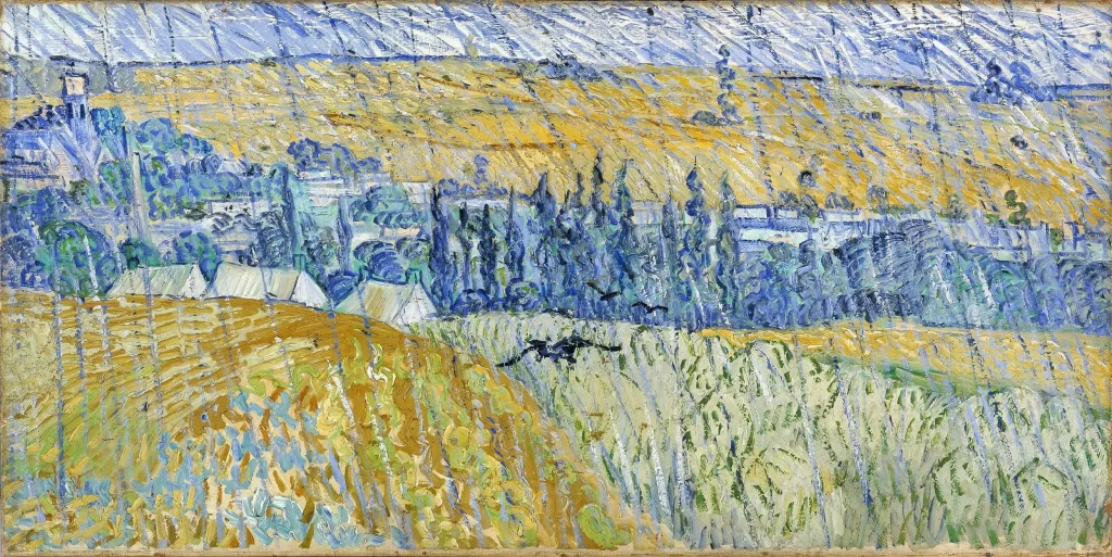 Landscape at Auvers in Rain Van Gogh