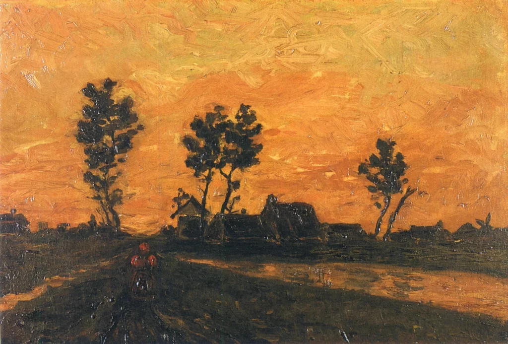 Landscape at Sunset Van Gogh