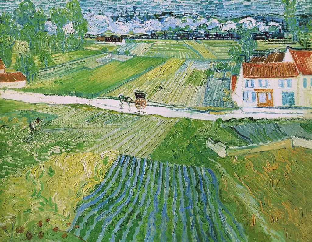Landscape with Carriage and Train Van Gogh