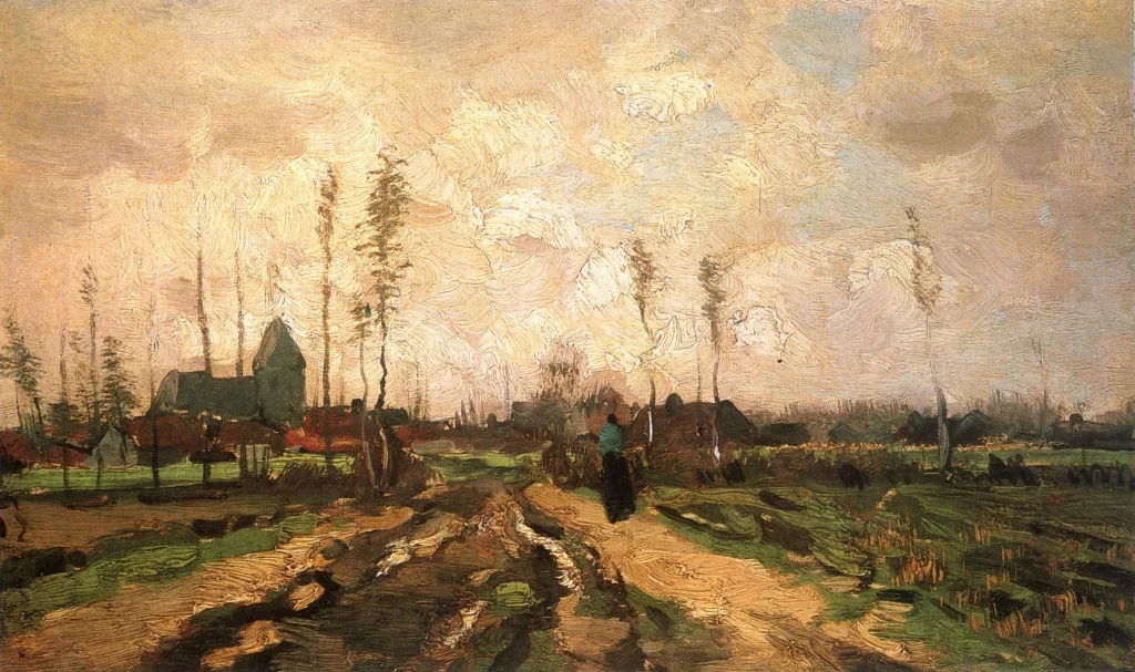 Landscape with Church and Farms Van Gogh