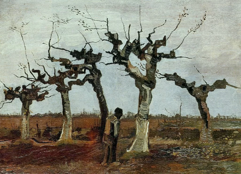Landscape with Pollarded Willows Van Gogh