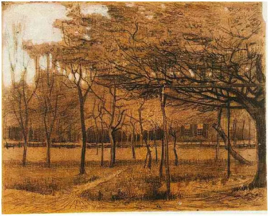 Landscape with Trees Van Gogh