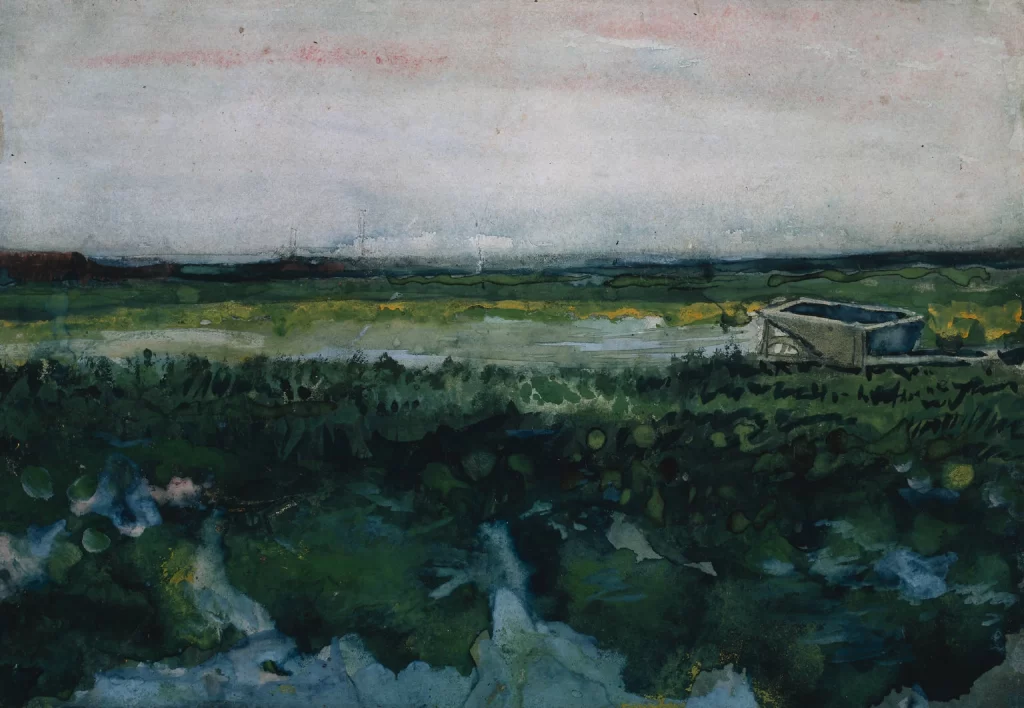 Landscape with Wheelbarrow Van Gogh