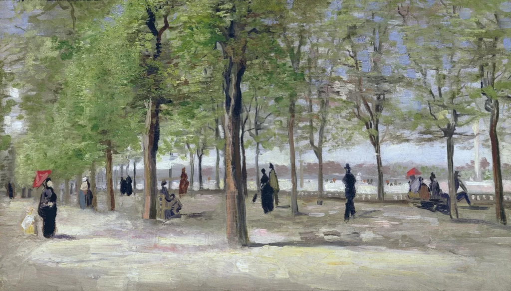 Lane at the Garden of Luxemburg Van Gogh