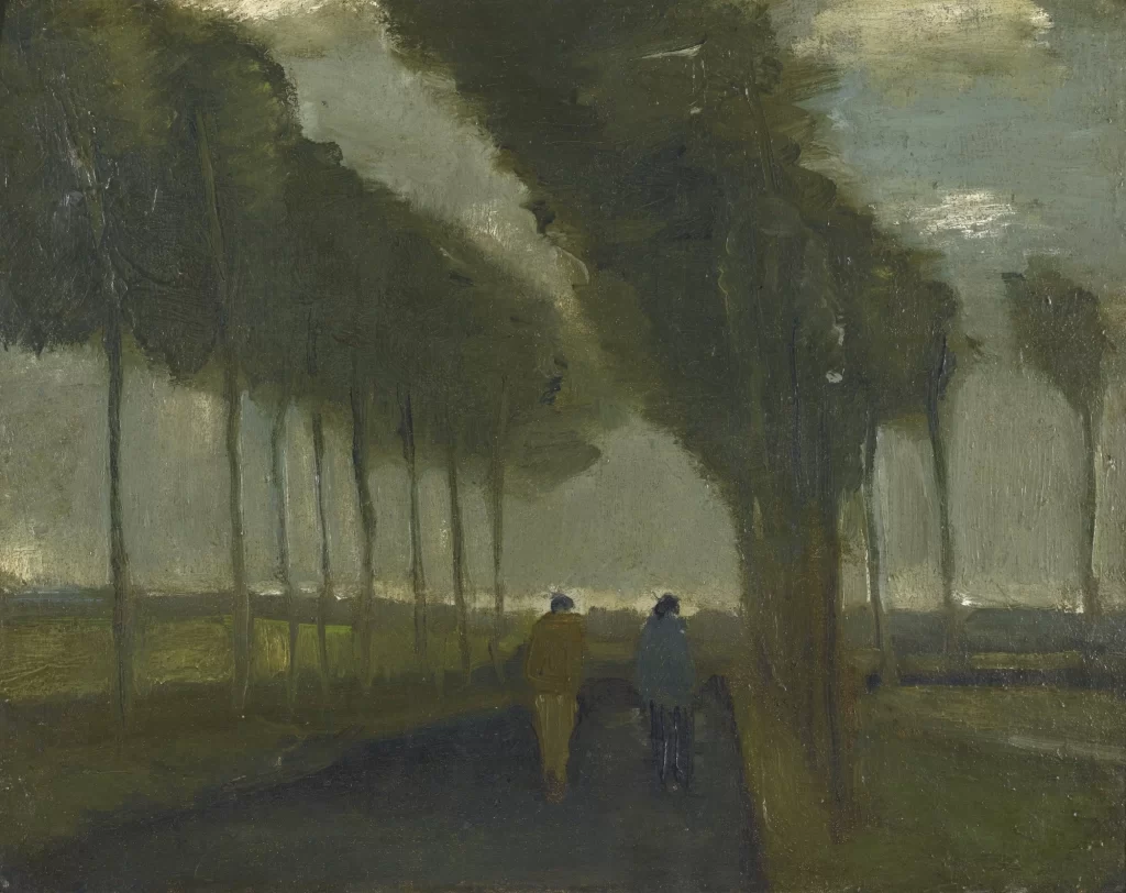 Lane with Two Figures Van Gogh