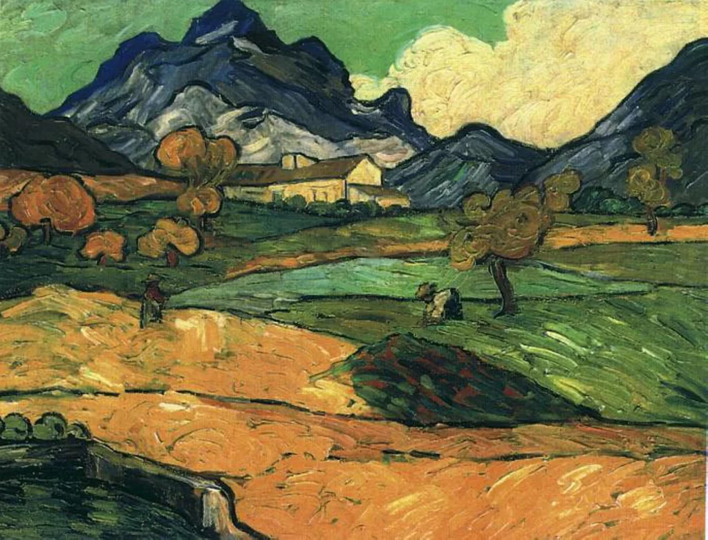 Le Mont Gaussier with the Mas de Saint-Paul Van Gogh