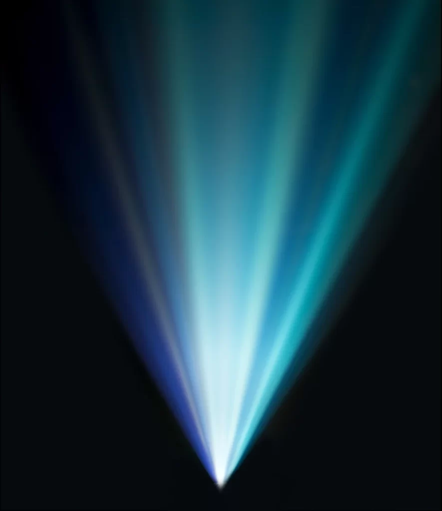 Light Rays Blue Gradient Dark Background