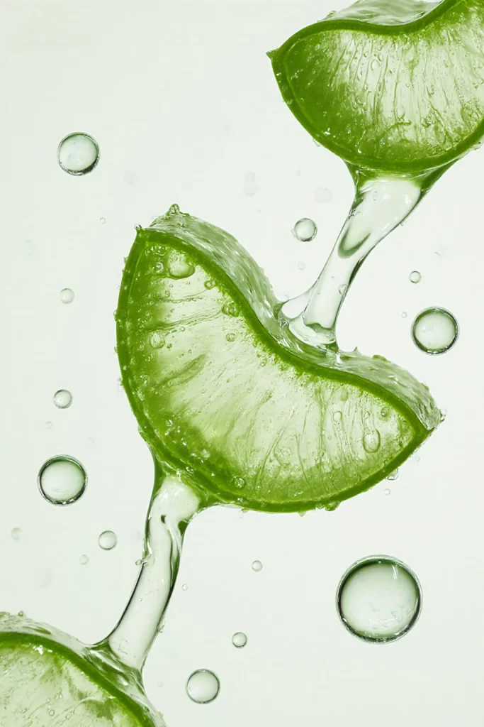 Lime Slices Water Droplets Fresh Green Juicy