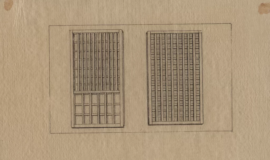 Line Drawing Architectural Design Grid Pattern Monochrome Structured Repetitive