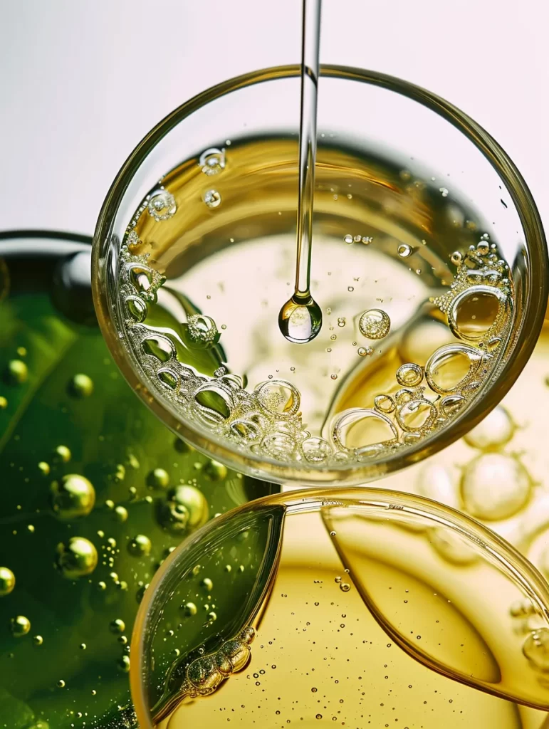 Liquid Bubbles Transparent Droplets Glass Surface