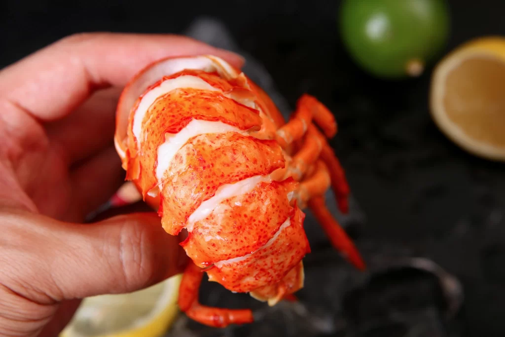 Lobster Tail Red Shell Fresh
