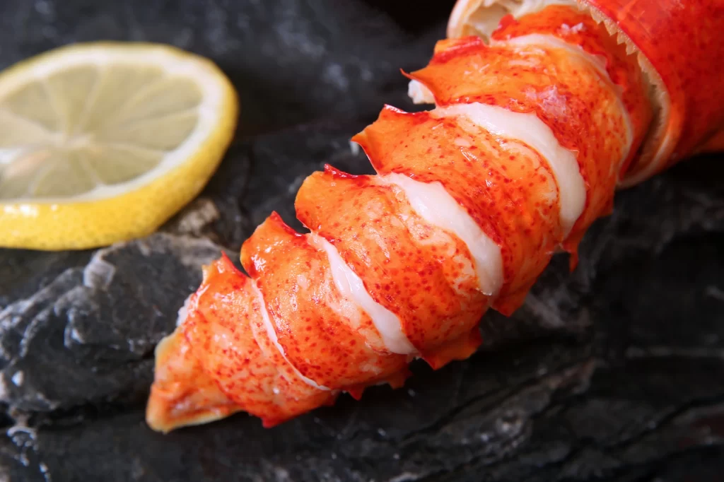 Lobster Tail Red Shell Lemon