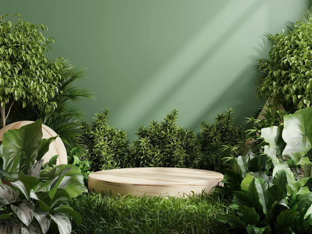 Minimalist Interior with Soft Tones and Greenery