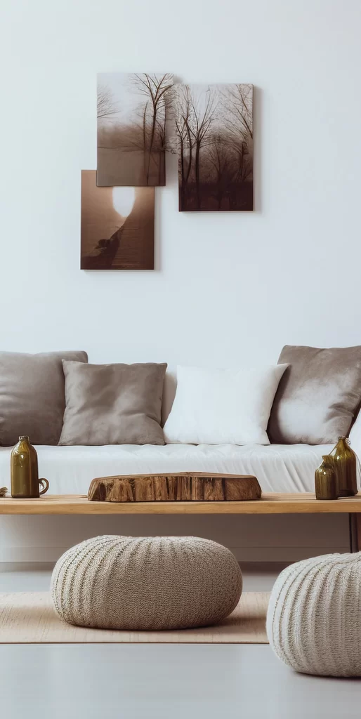 Minimalist Living Room Interior With Neutral Tones