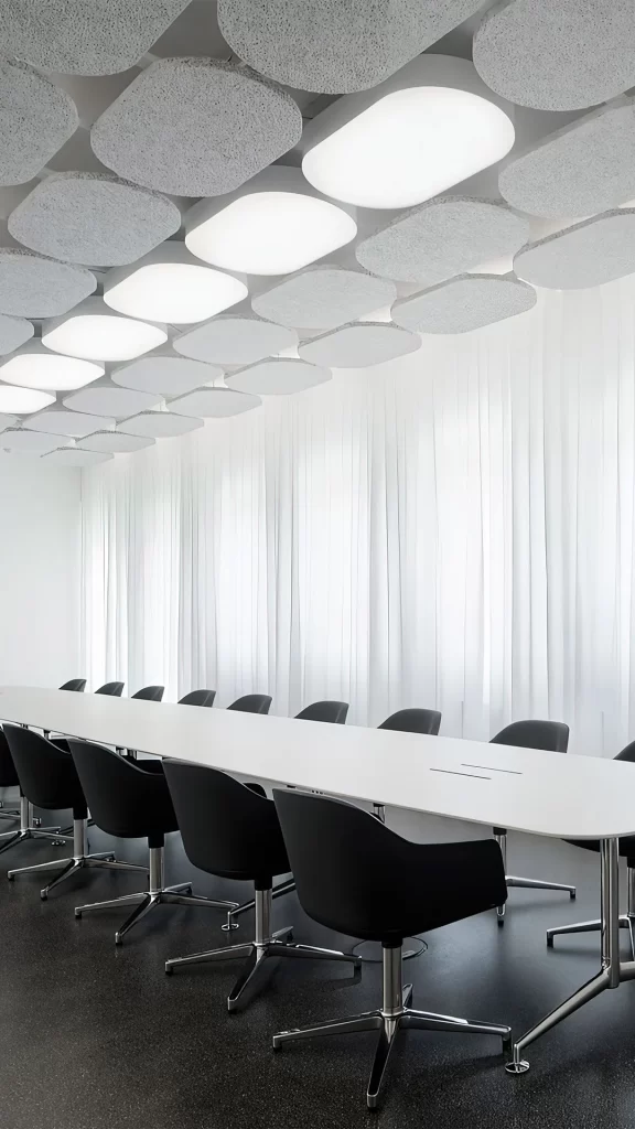 Minimalist White Conference Room