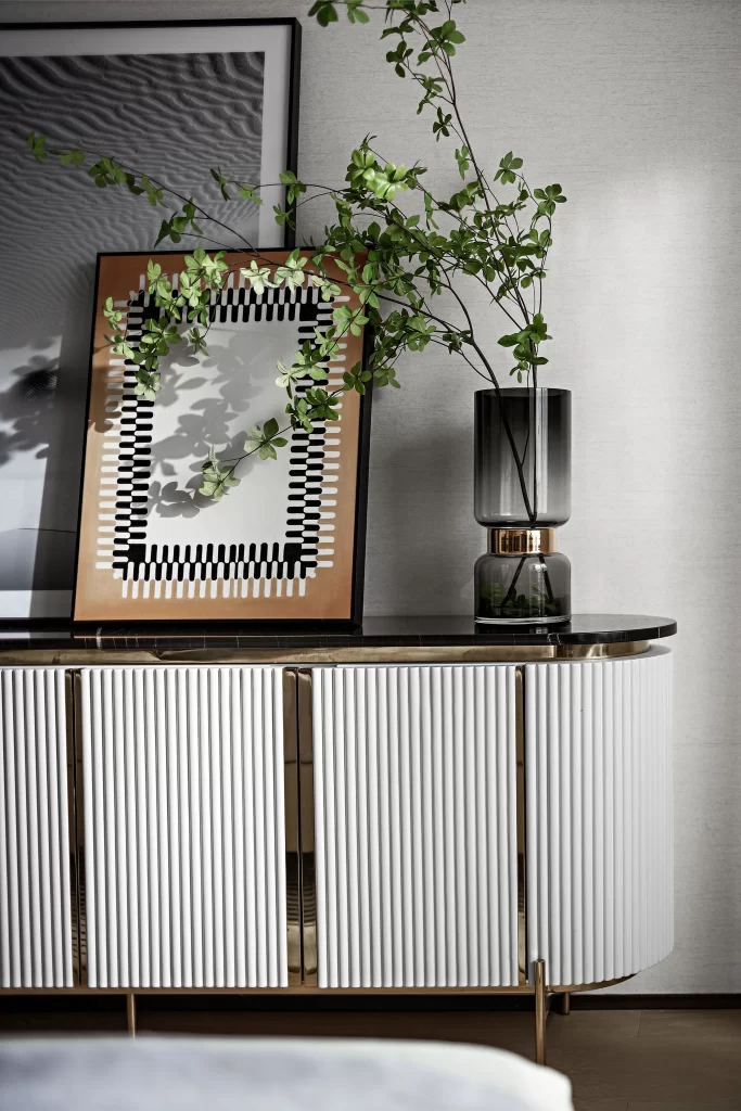 Modern Interior Design Minimalist Vase Greenery Artwork