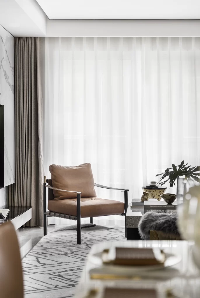 Modern Living Room Minimalist Design Neutral Tones Natural Light Comfortable Seating