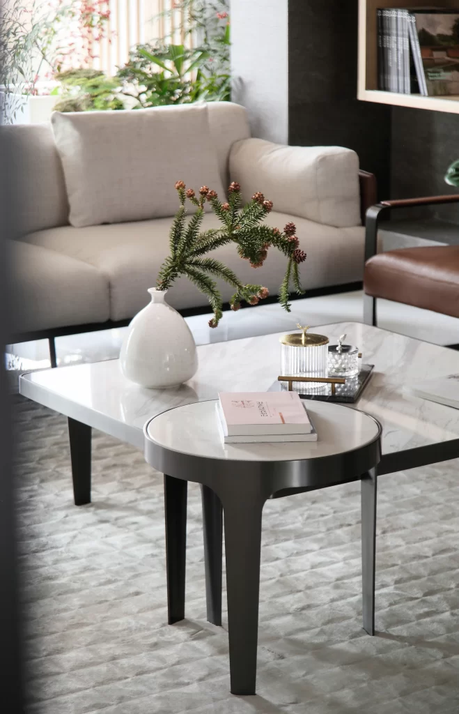 Modern Living Room Neutral Tones Minimalist Coffee Table