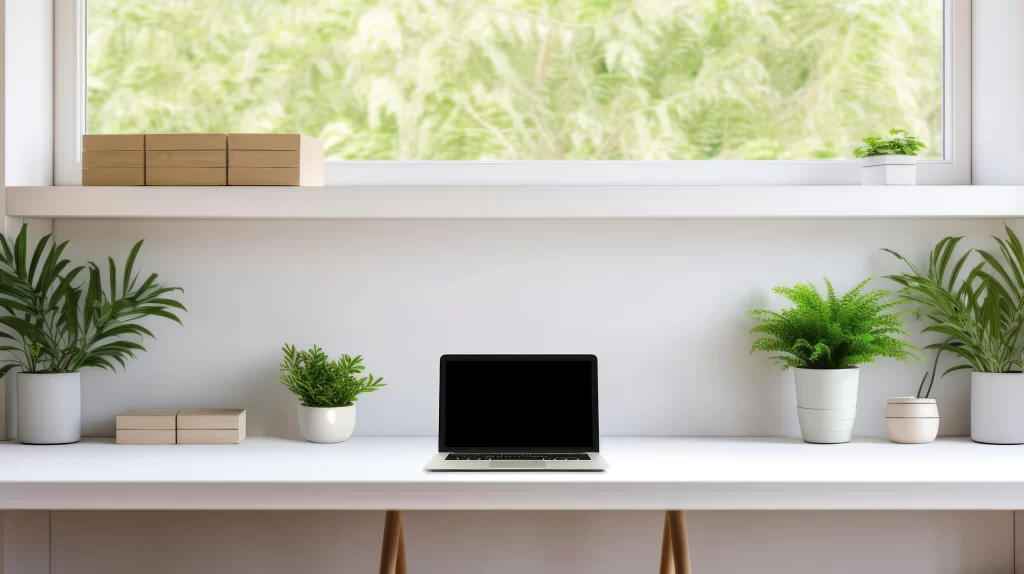Modern Minimalist Workspace with Clean Aesthetic