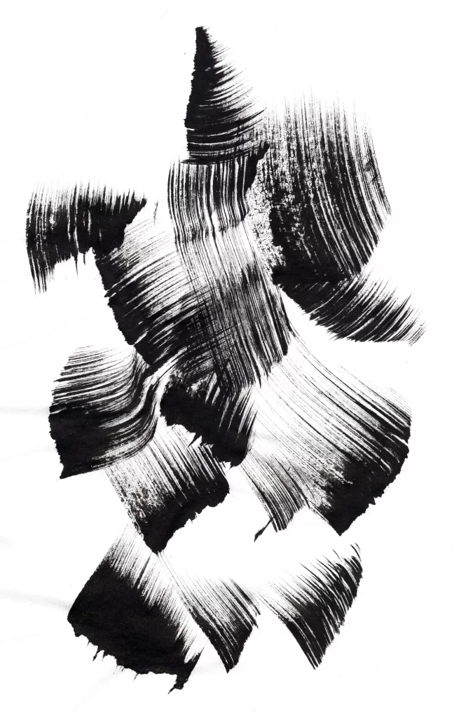 Monochrome Abstract Shapes Textured Dynamic Flowing