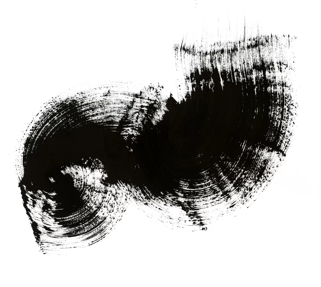 Monochrome Abstract Swirls Textured Dynamic Fluid