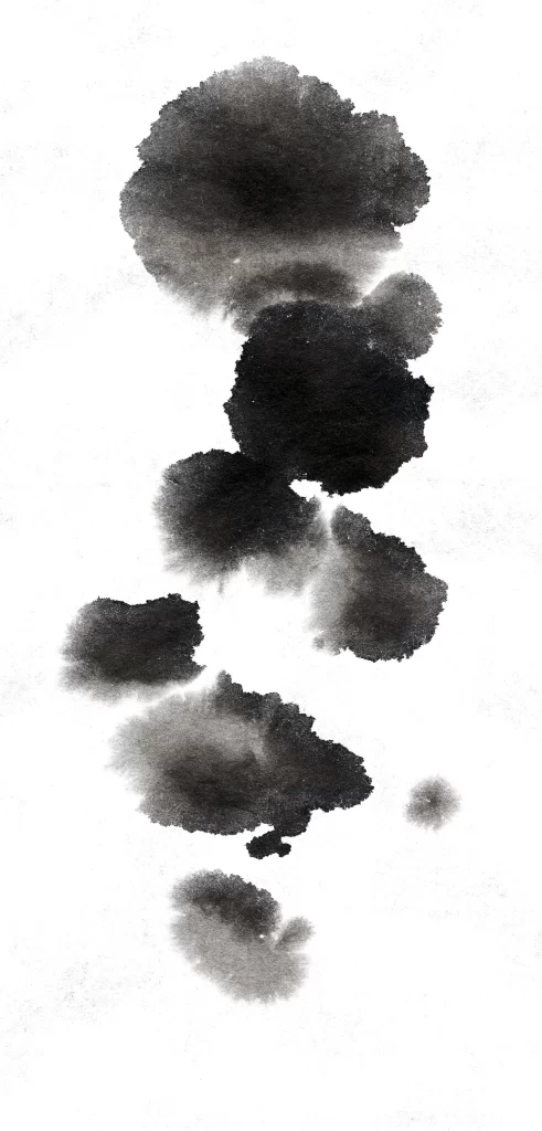 Monochrome Gradient Flowing Soft Circular Blended