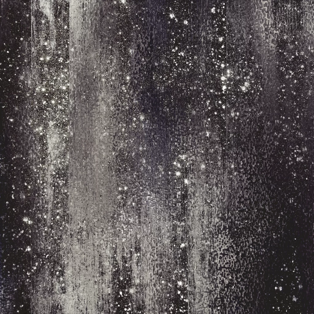 Monochrome Vertical Streaks Speckled Abstract Texture