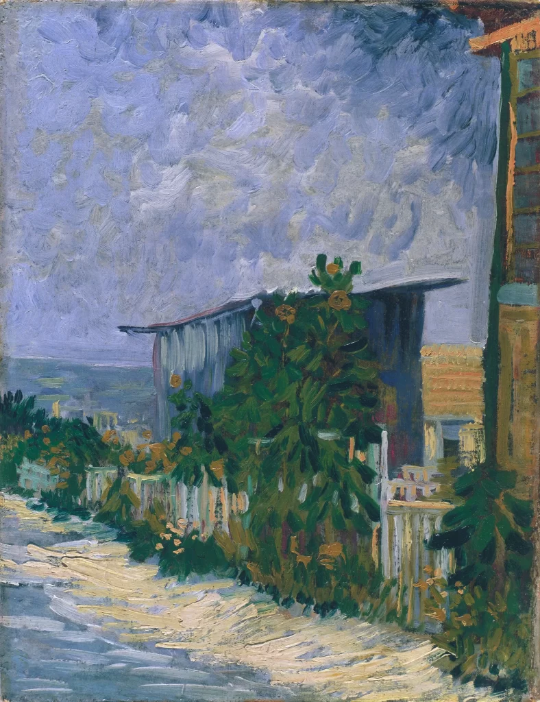 Montmartre Path with Sunflowers Van Gogh