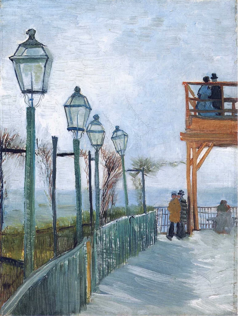 Montmartre Terrace and Observation Deck at the Moulin de Blute-Fin Van Gogh