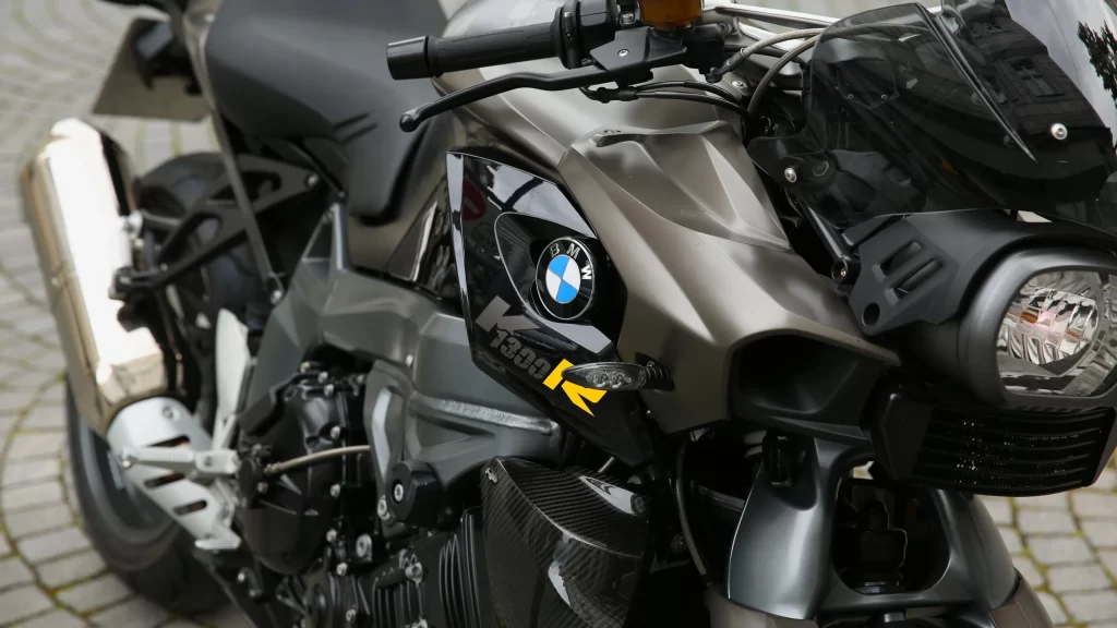 motorcycle BMW logo headlight handlebars design